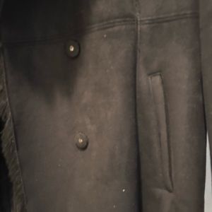 Black Winter fur coat